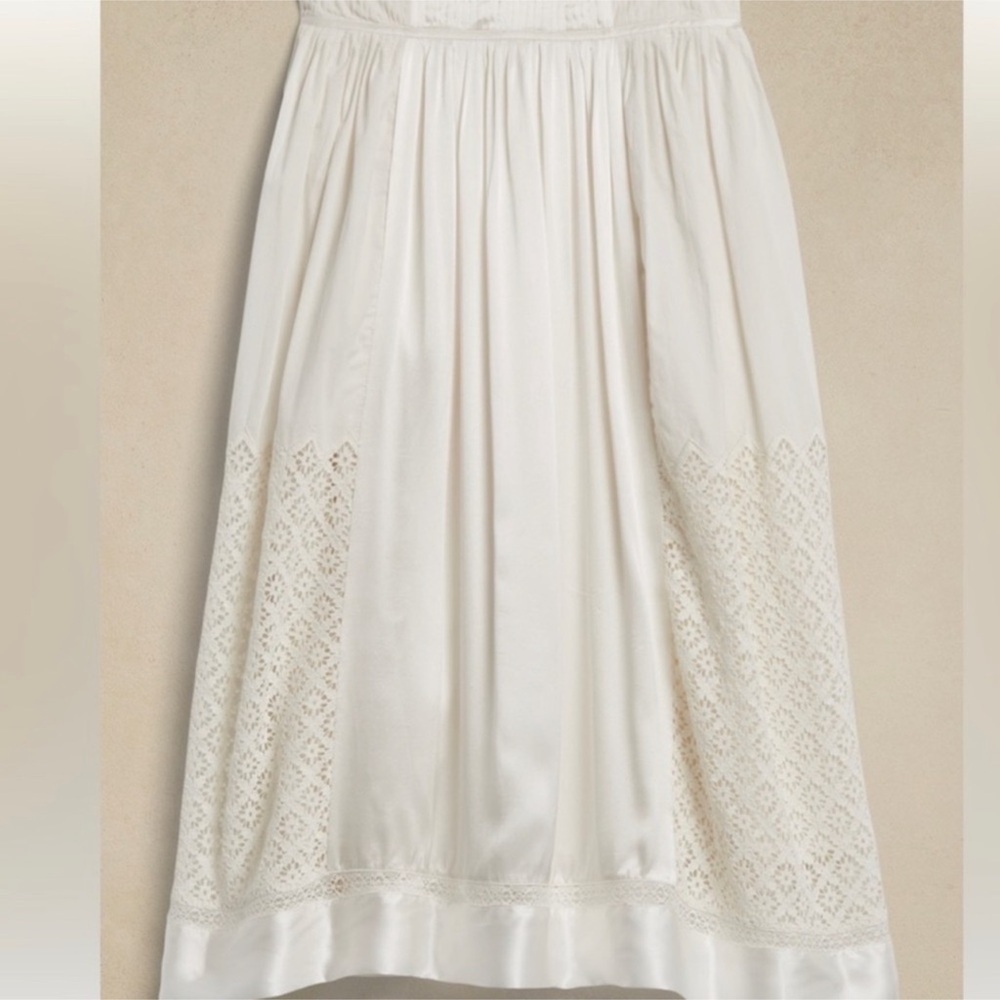 NWT Banana Republic Clover Mixed Media Skirt - Picture 3 of 9